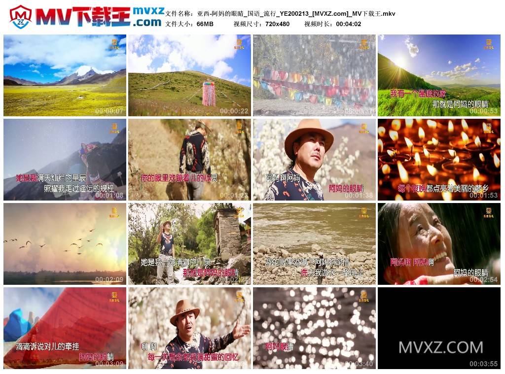 亚西-阿妈的眼睛_国语_流行_YE200213